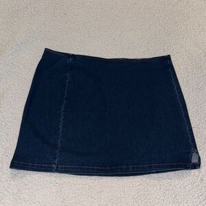 Wild Fable Dark Wash Mini Skirt